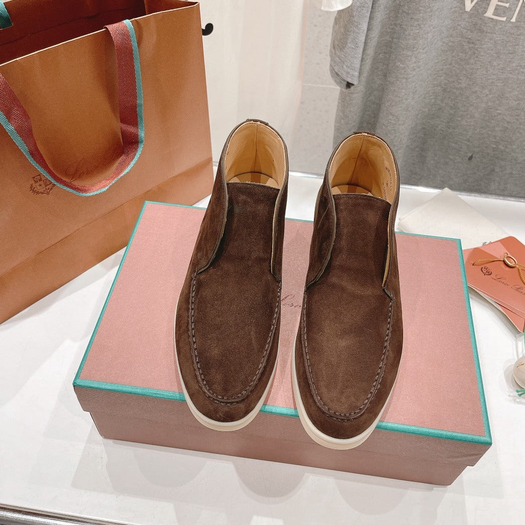 LP HIGH TOP OPEN WALK LOAFERS BROWN SUEDE - 35