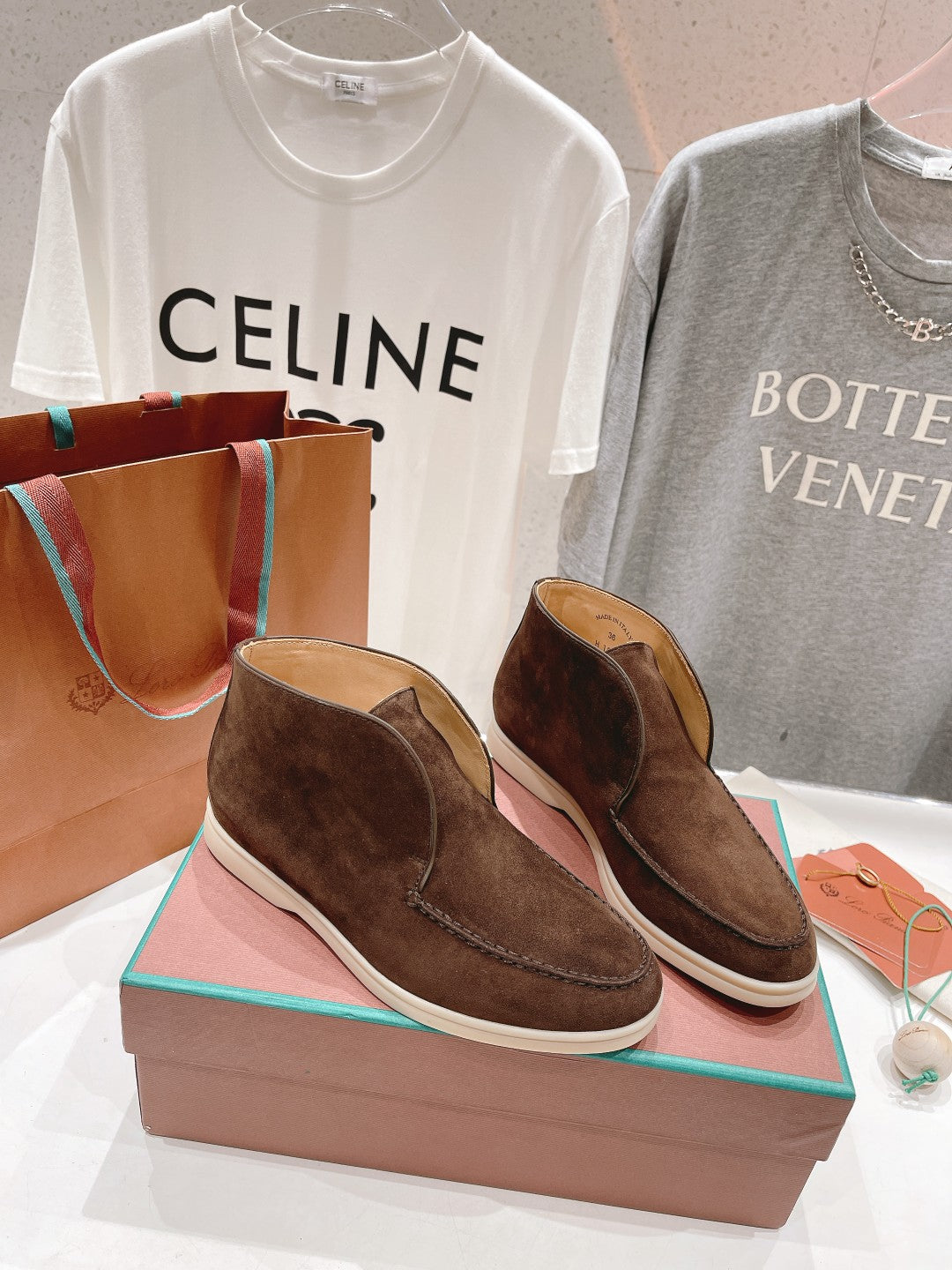 LP HIGH TOP OPEN WALK LOAFERS BROWN SUEDE - 35