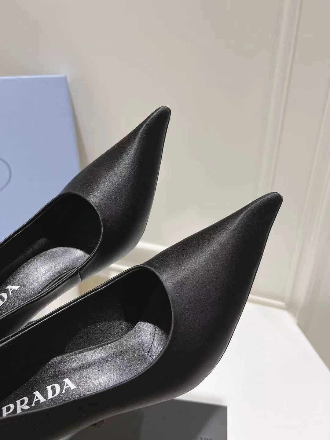 PRA BASIC HIGH-HEELED BLACK SATIN - 34