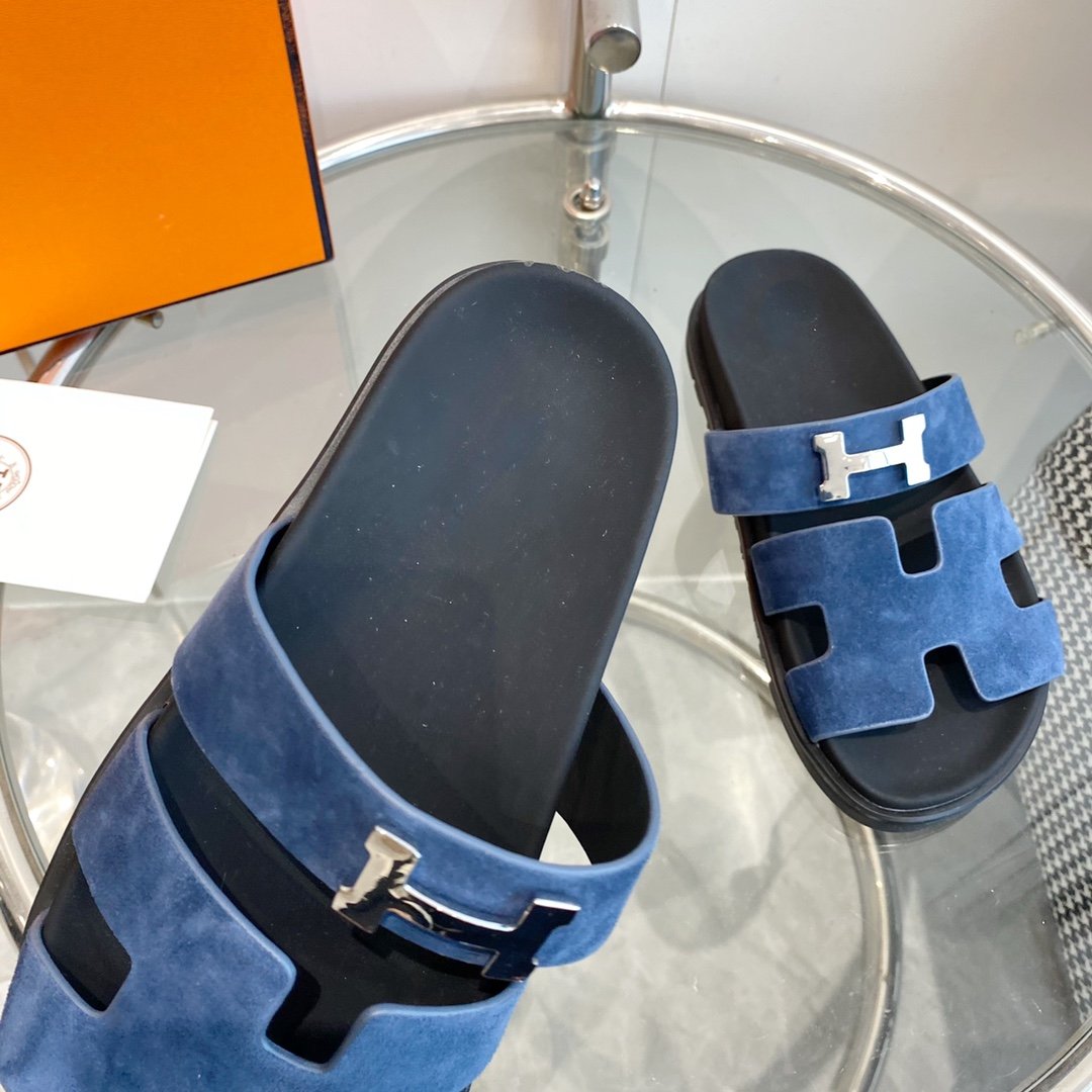 Chypre Sandal Blue Suede - 35