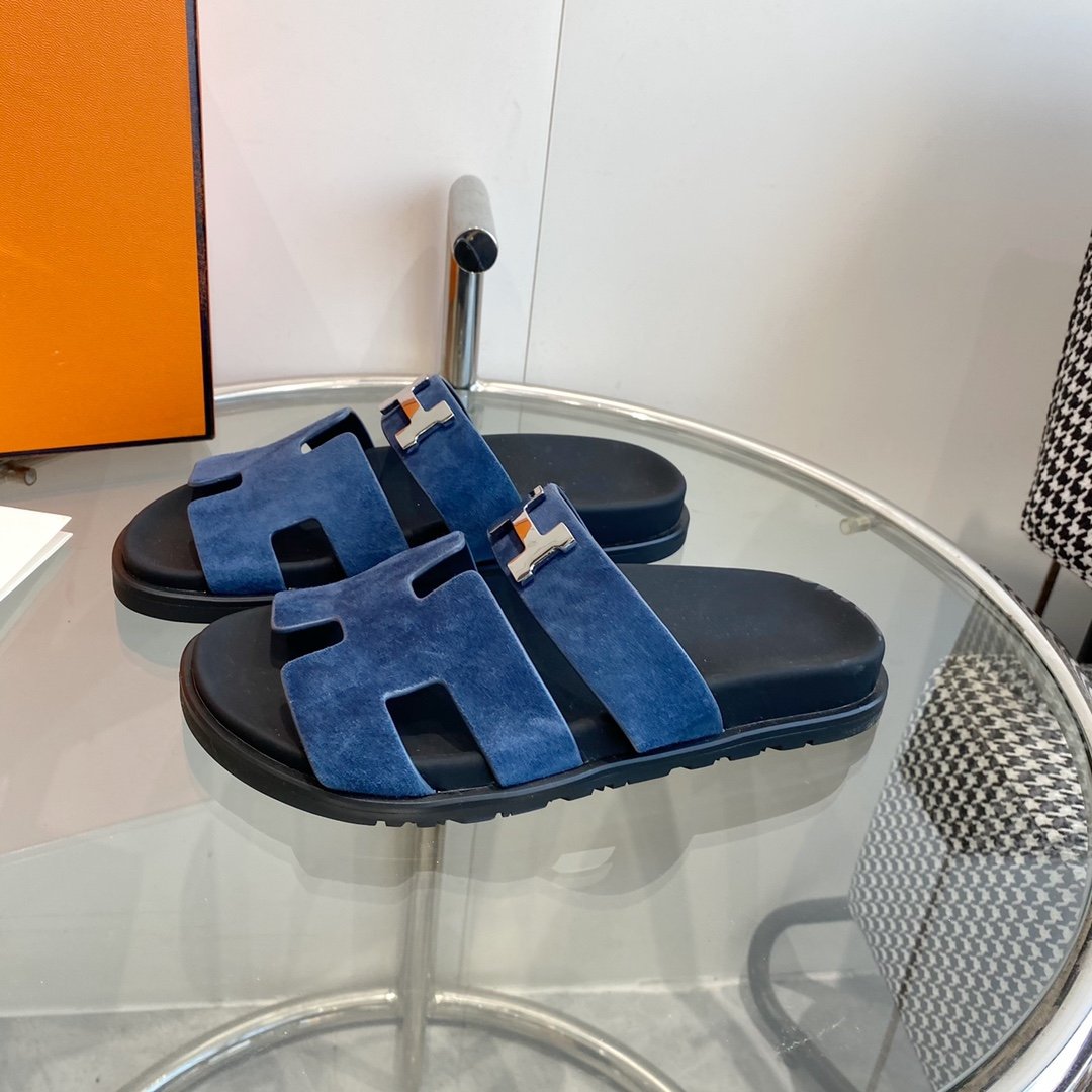 Chypre Sandal Blue Suede - 35