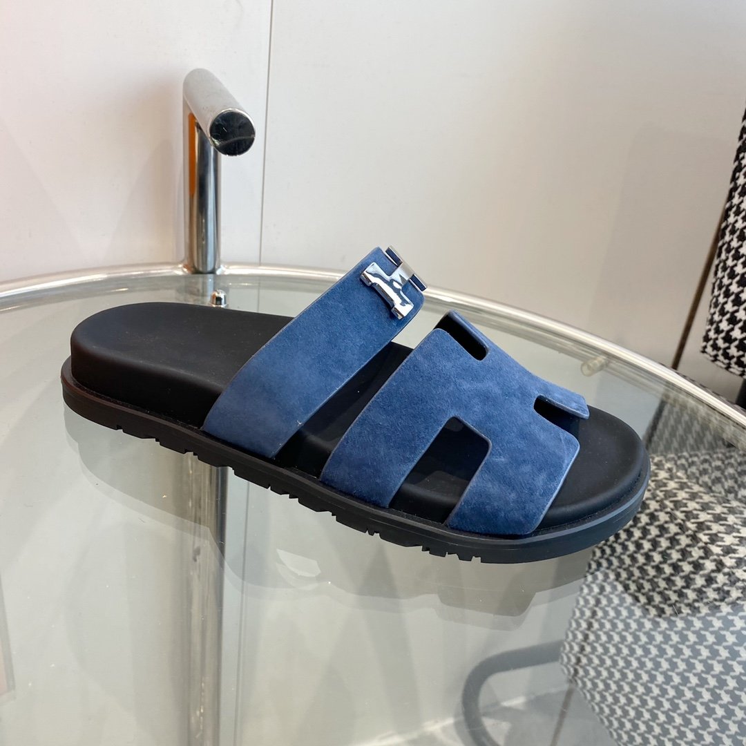 Chypre Sandal Blue Suede - 35