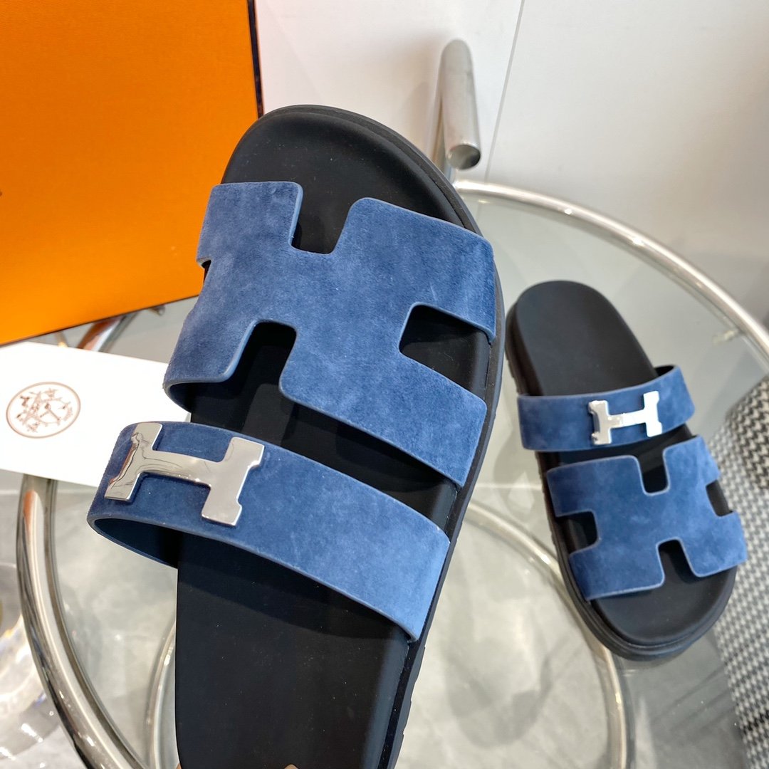 Chypre Sandal Blue Suede - 35