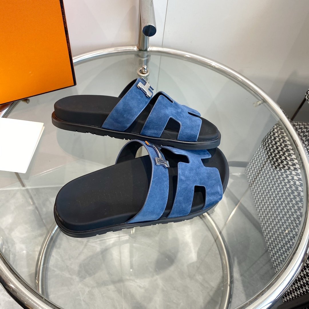 Chypre Sandal Blue Suede - 35