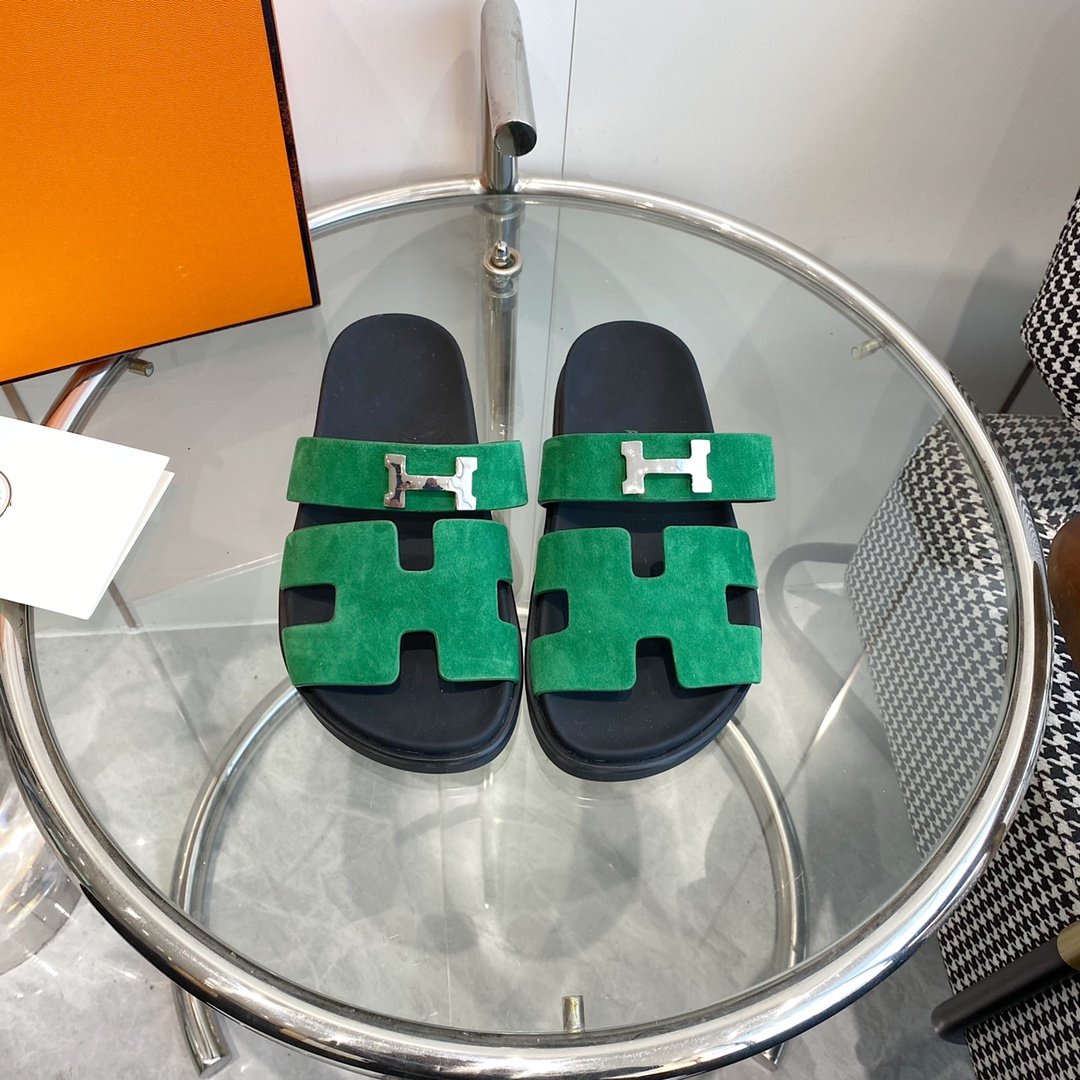 Chypre Sandal Green Suede - 35
