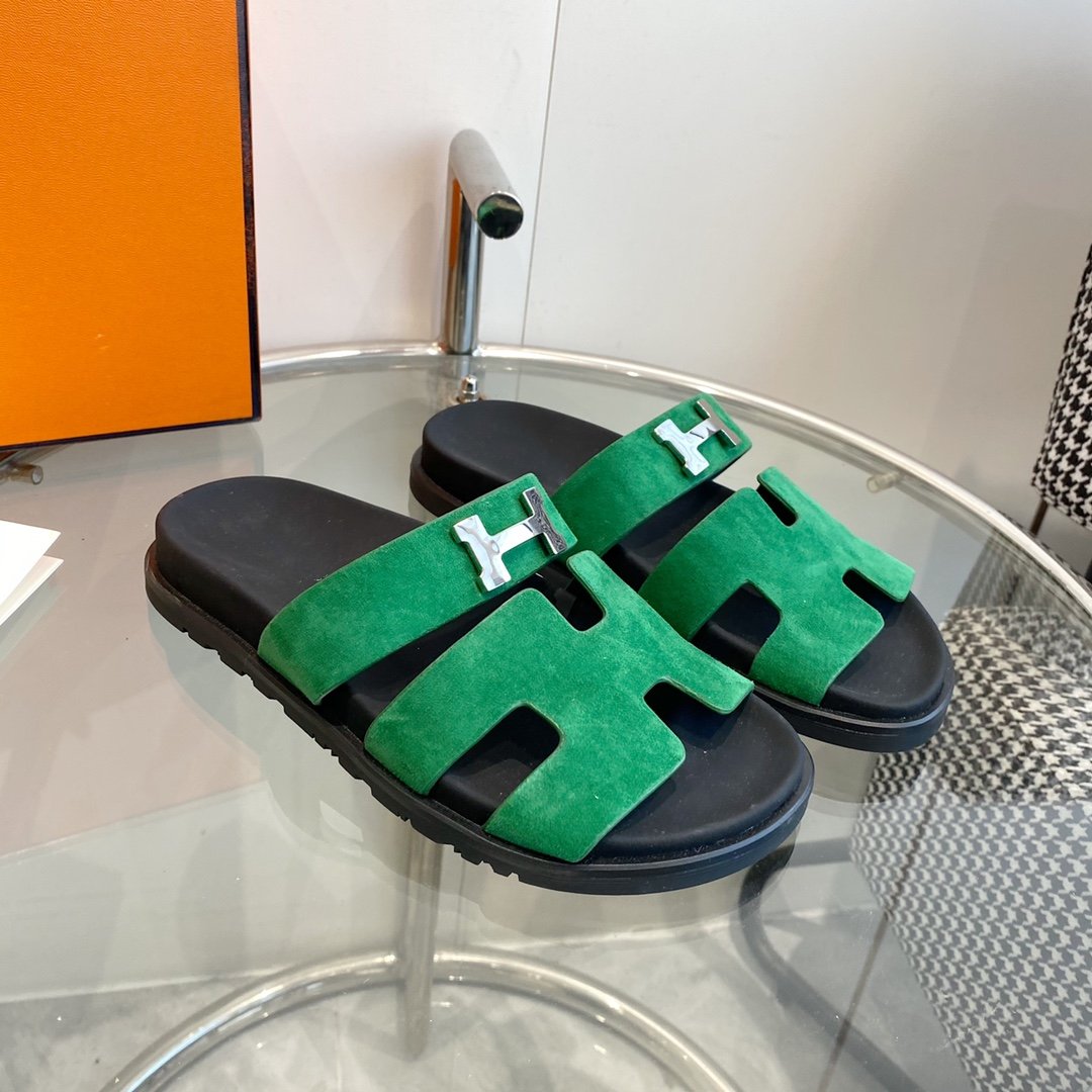 Chypre Sandal Green Suede - 35