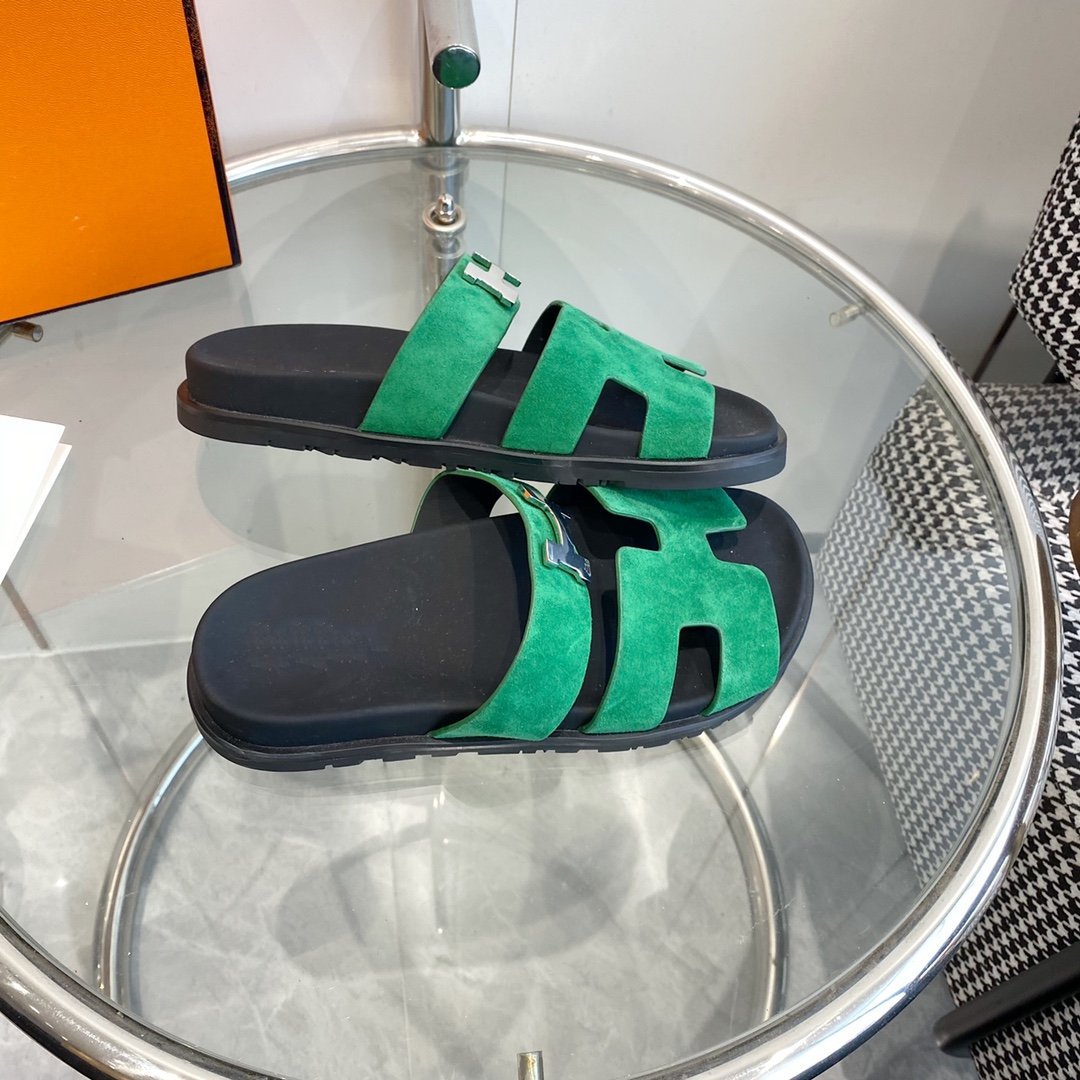 Chypre Sandal Green Suede - 35