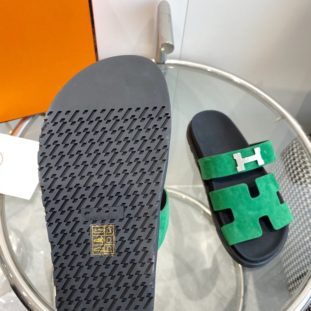 Chypre Sandal Green Suede - 35