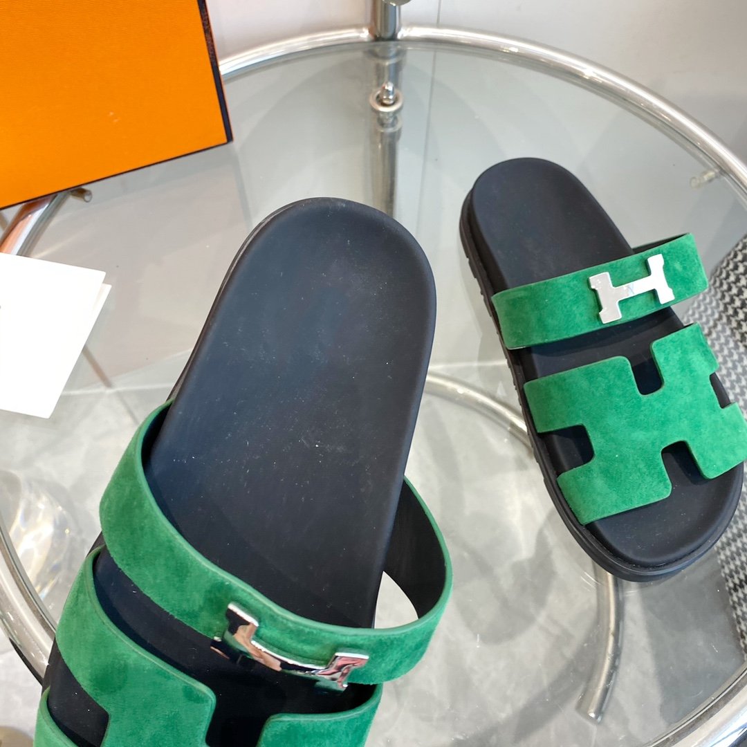 Chypre Sandal Green Suede - 35