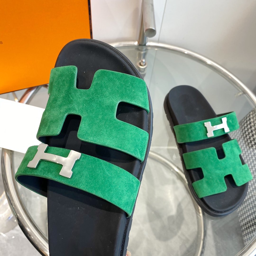 Chypre Sandal Green Suede - 35