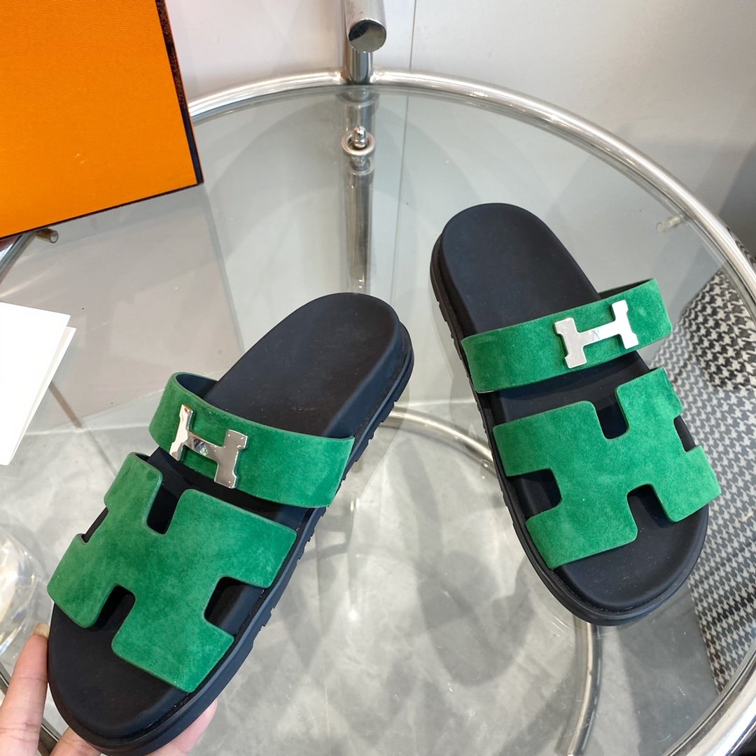 Chypre Sandal Green Suede - 35