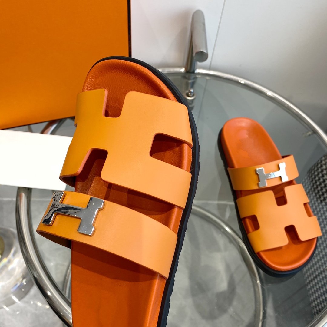 Chypre Sandal Orange Leather - 35