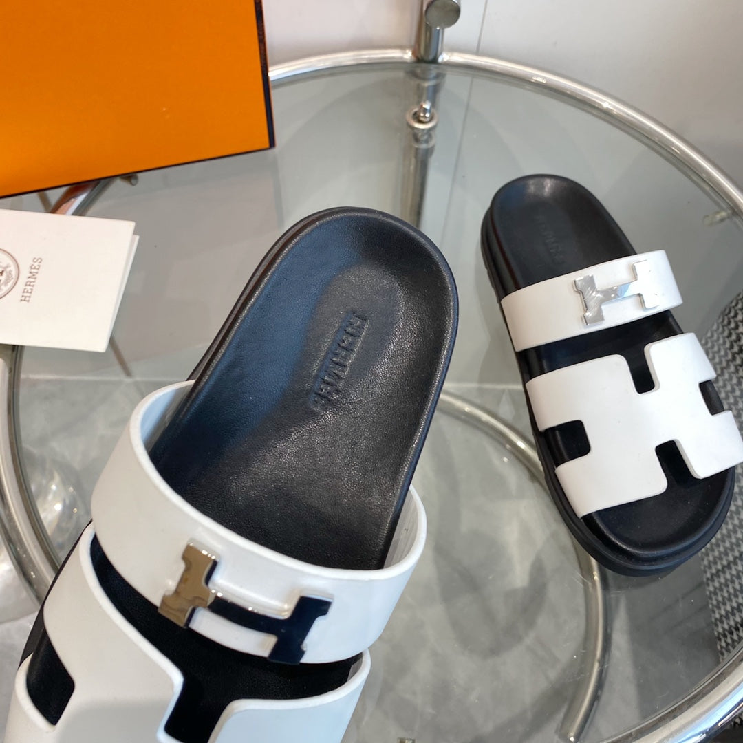 Chypre Sandal White Leather - 35