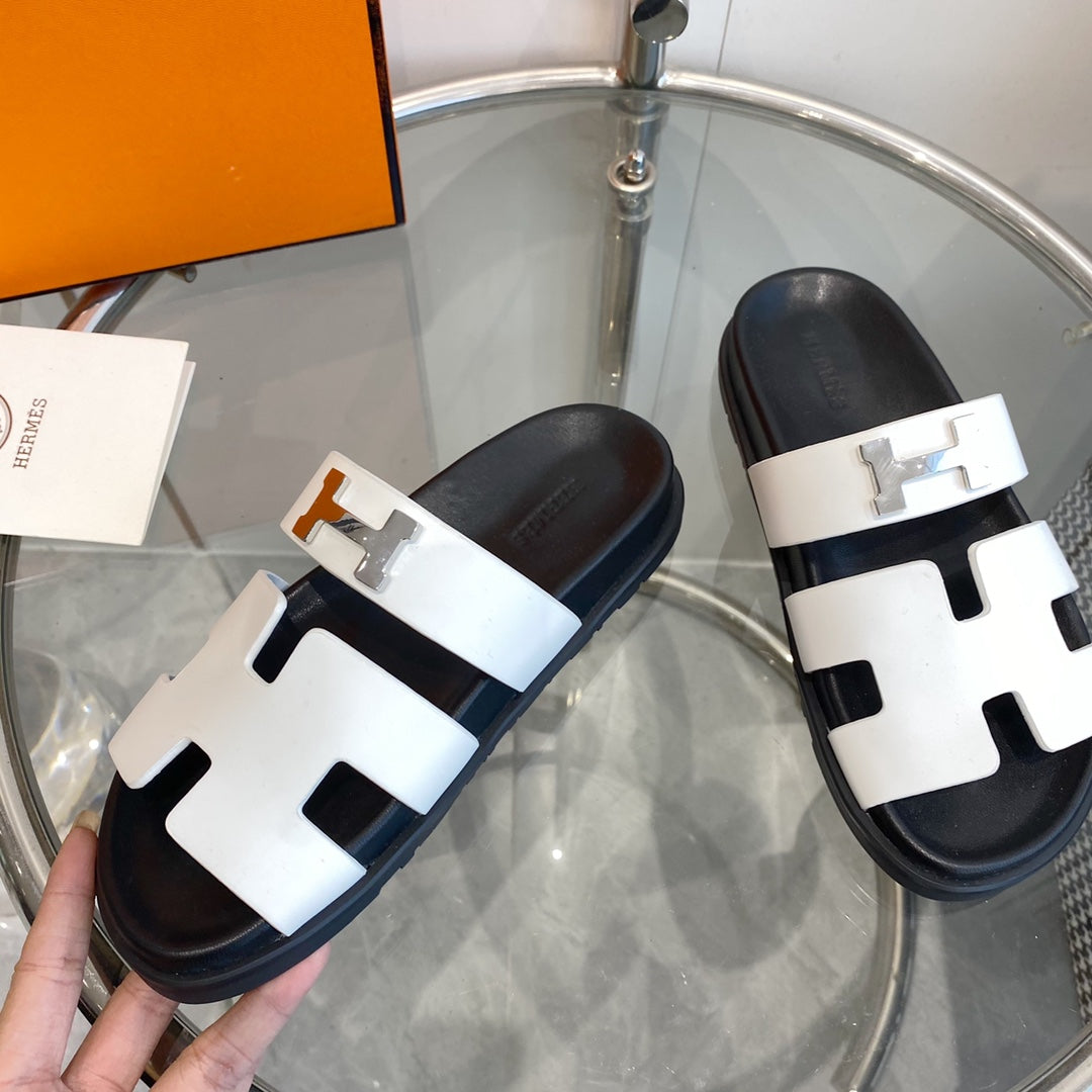 Chypre Sandal White Leather - 35