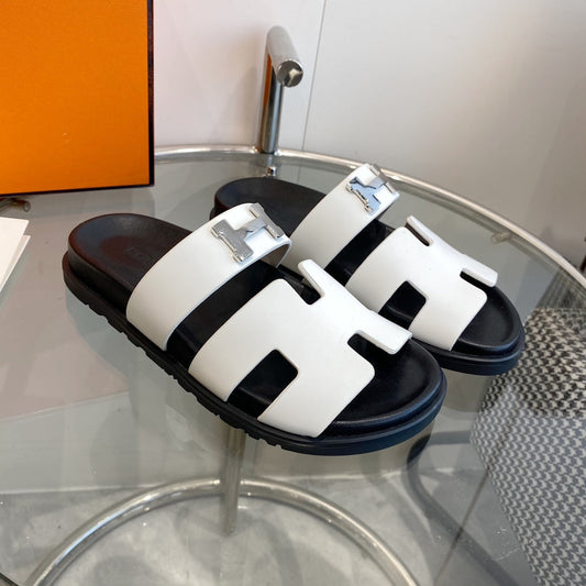 Chypre Sandal White Leather - 35