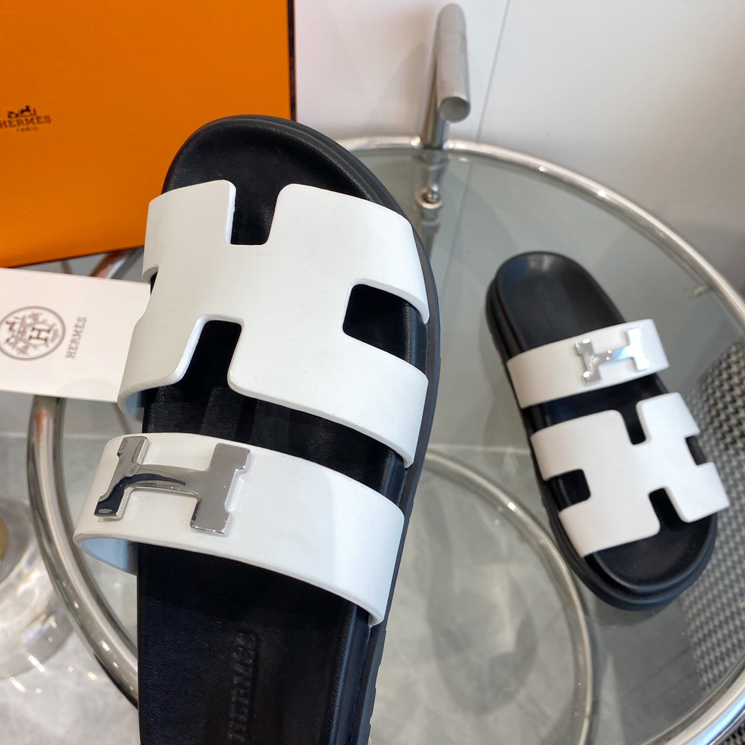 Chypre Sandal White Leather - 35