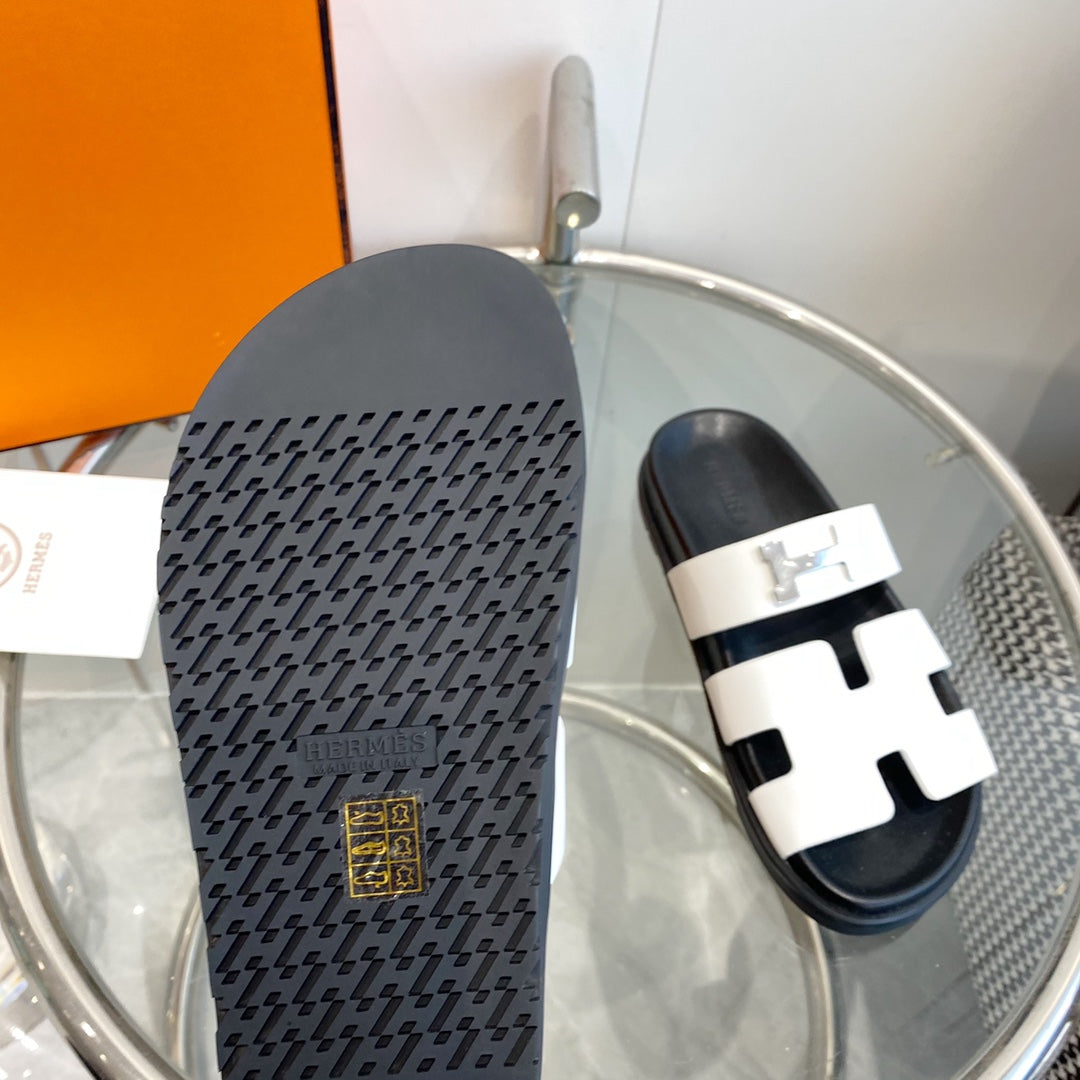 Chypre Sandal White Leather - 35