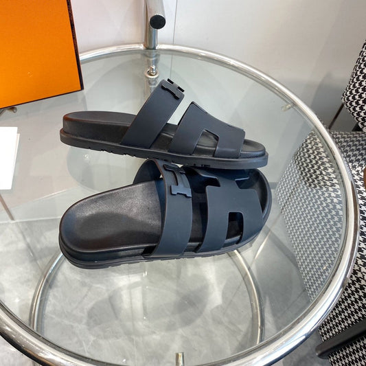 Chypre Sandal Black Leather - 35