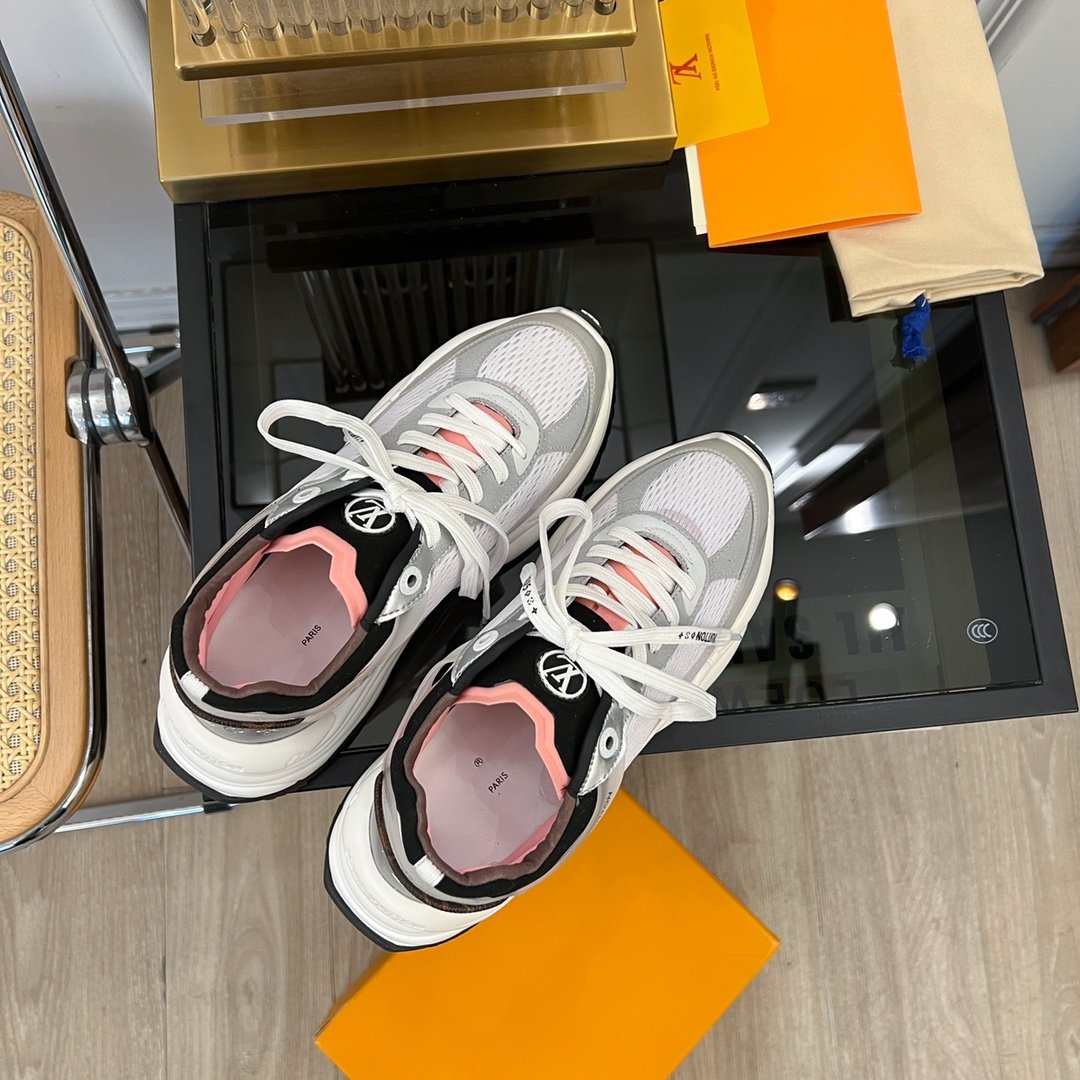 LV RUN 55 SNEAKER PINK BLACK - 35