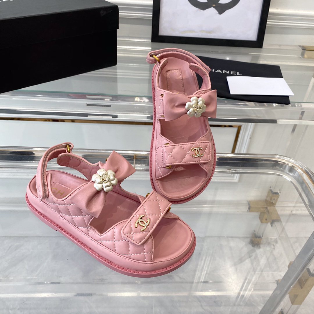 cc dad sandals pink lambskin - 35