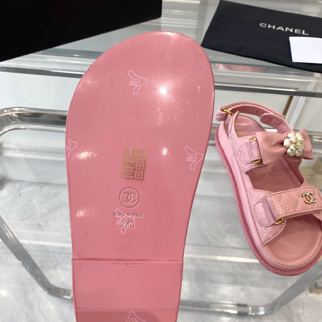 cc dad sandals pink lambskin - 35