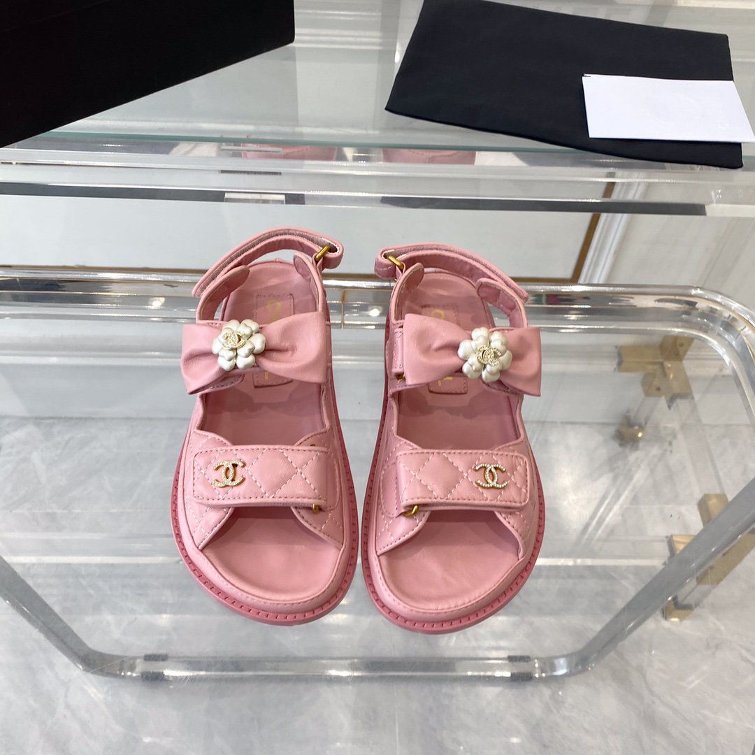 cc dad sandals pink lambskin - 35