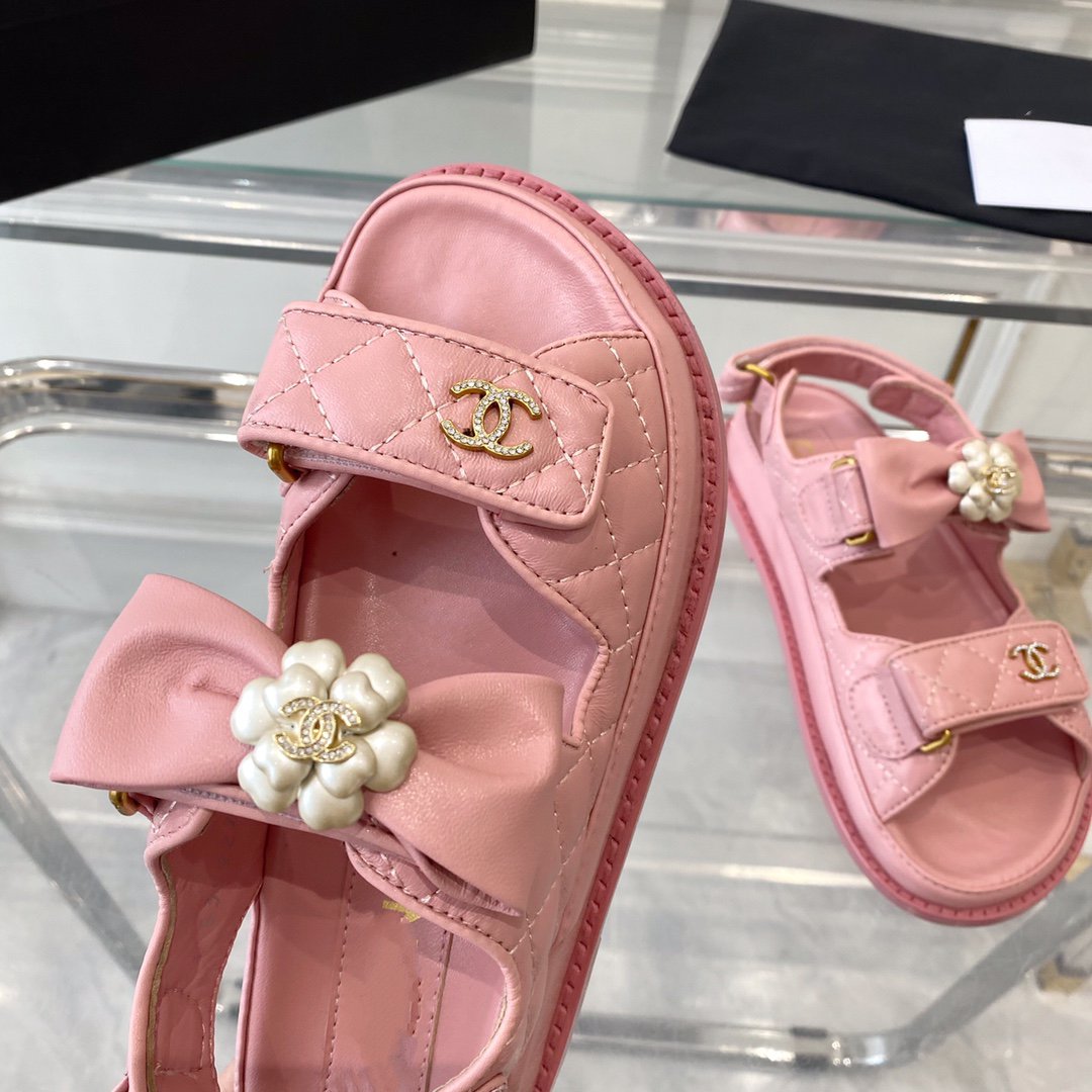 cc dad sandals pink lambskin - 35
