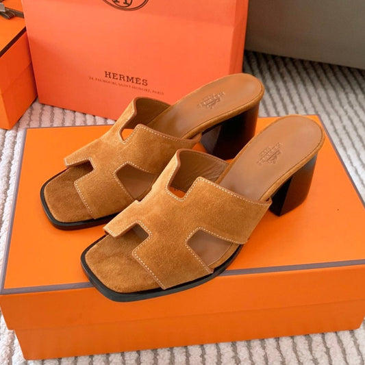 HELIA 60 SANDAL IN BRONZE BROWN SUEDE - 35