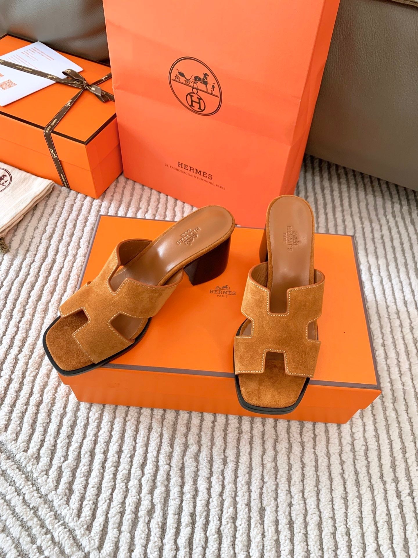 HELIA 60 SANDAL IN BRONZE BROWN SUEDE - 35