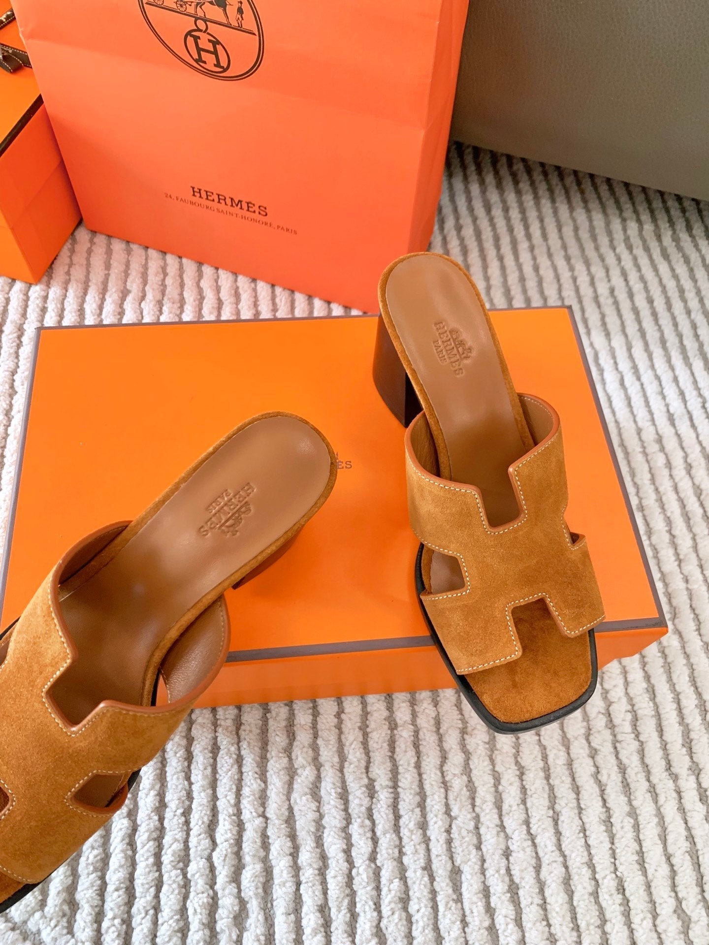 HELIA 60 SANDAL IN BRONZE BROWN SUEDE - 35