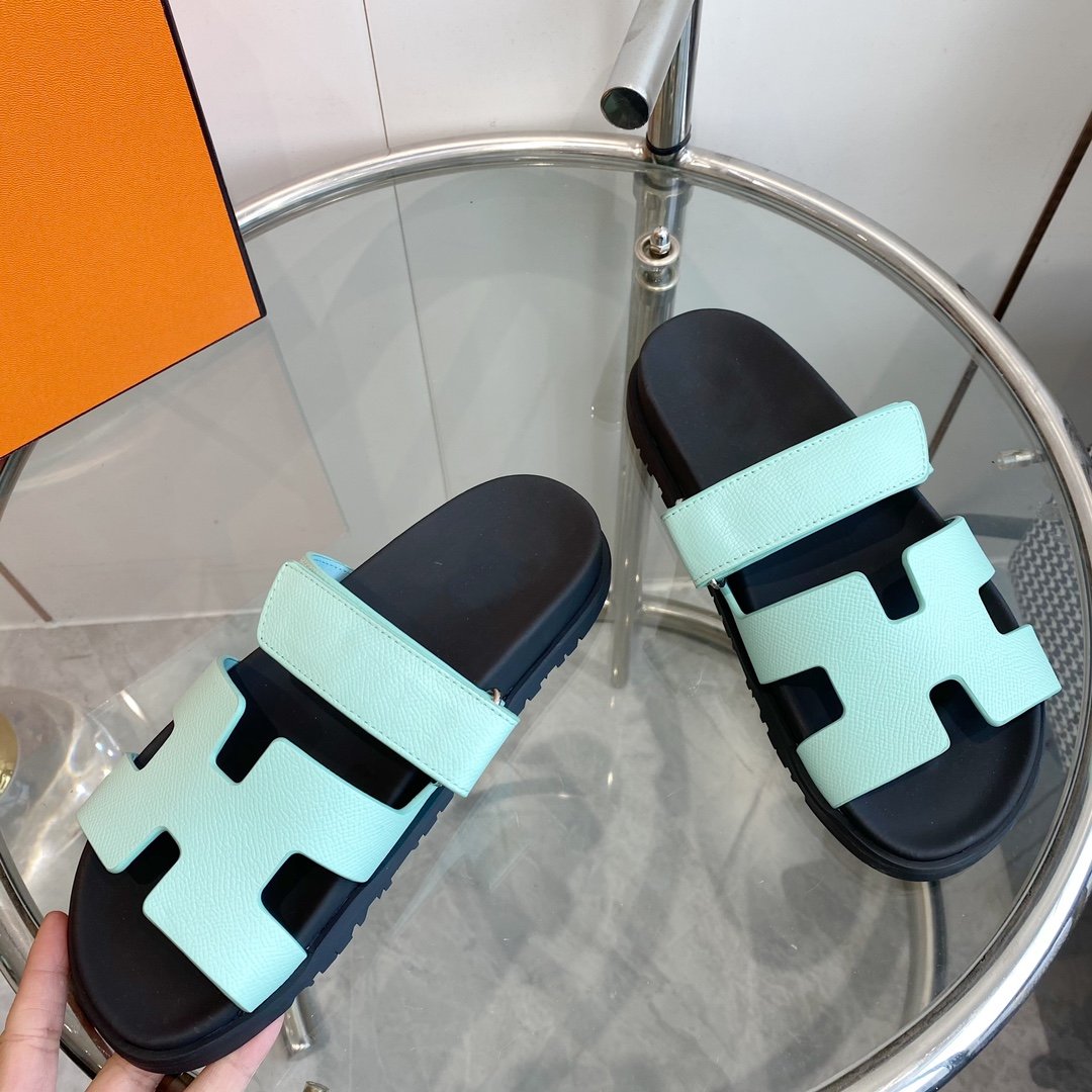 CHYPRE EPSOM Sandal Light Tiffany Leather - 35
