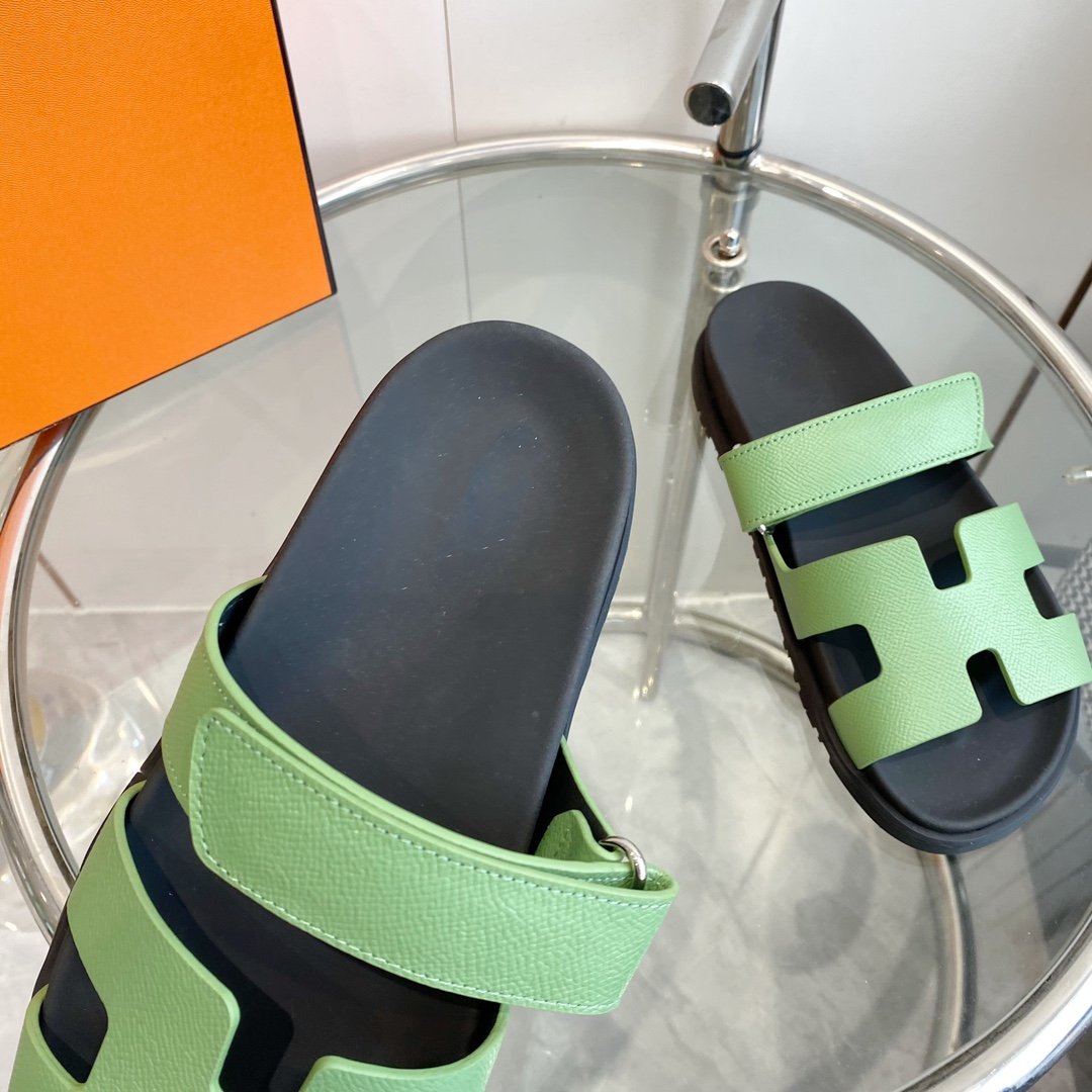 CHYPRE EPSOM Sandal light green Leather - 35