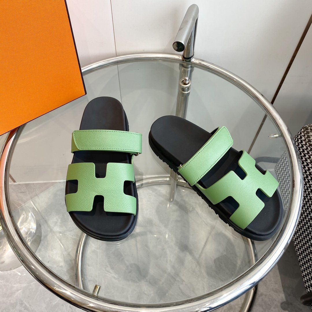 CHYPRE EPSOM Sandal light green Leather - 35