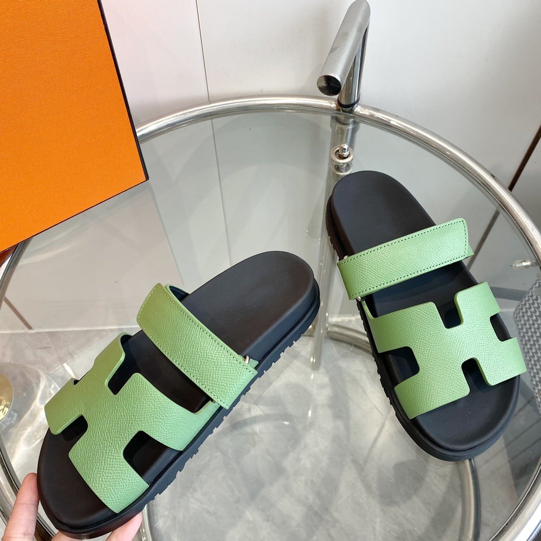 CHYPRE EPSOM Sandal light green Leather - 35