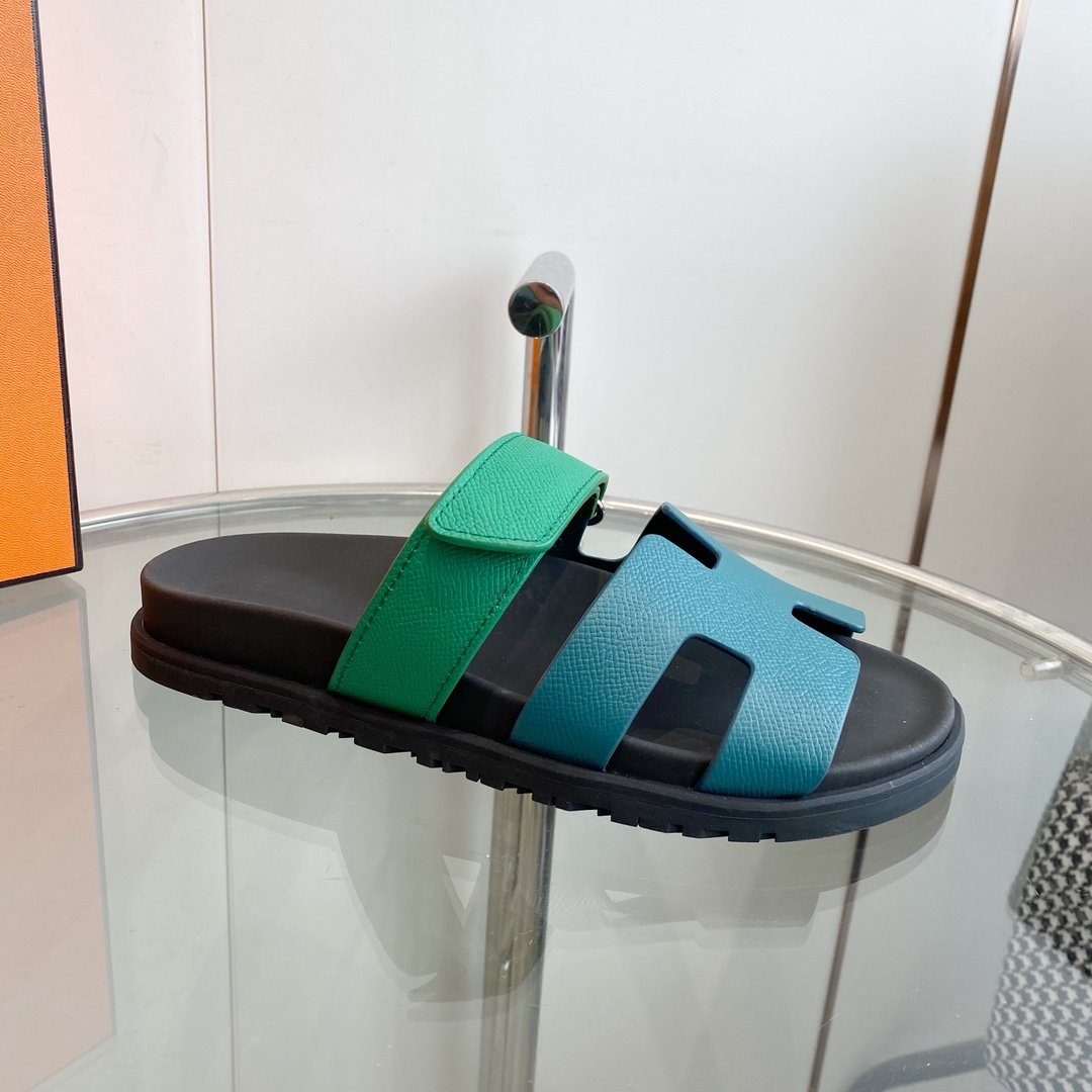 Chypre Sandal Tiffa with blue straps Leather - 35