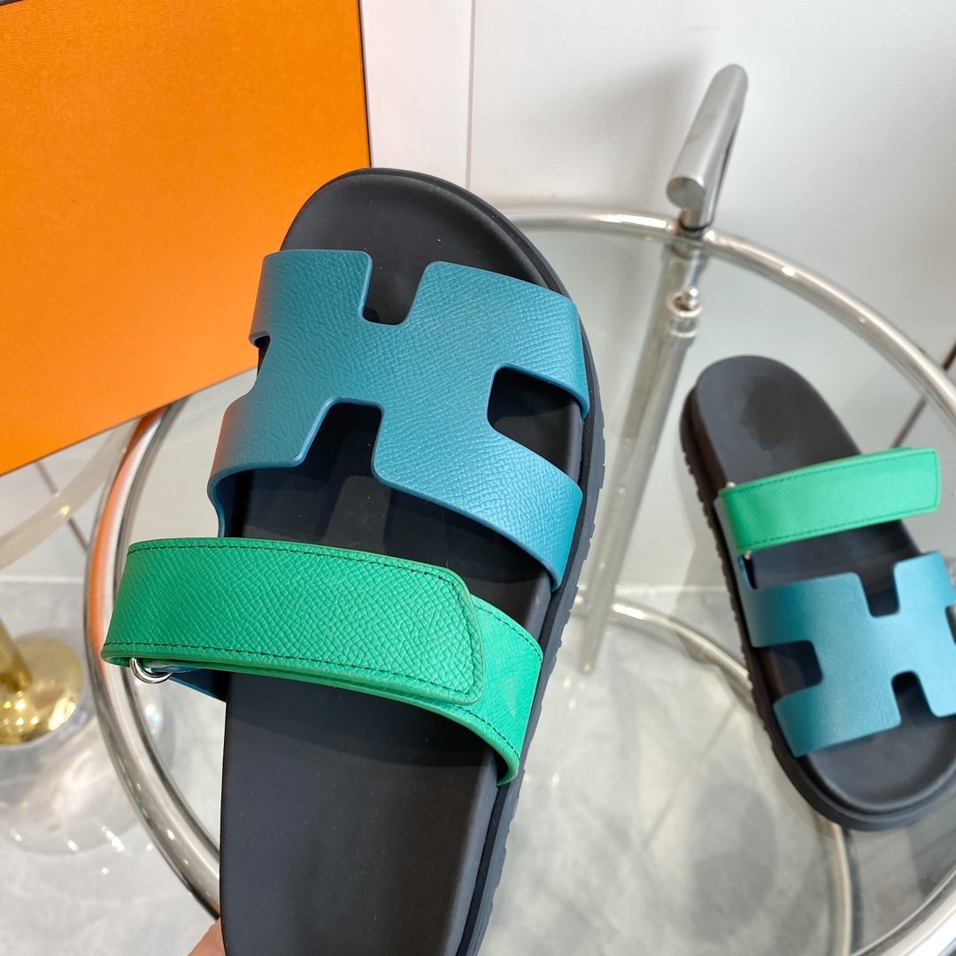 Chypre Sandal Tiffa with blue straps Leather - 35