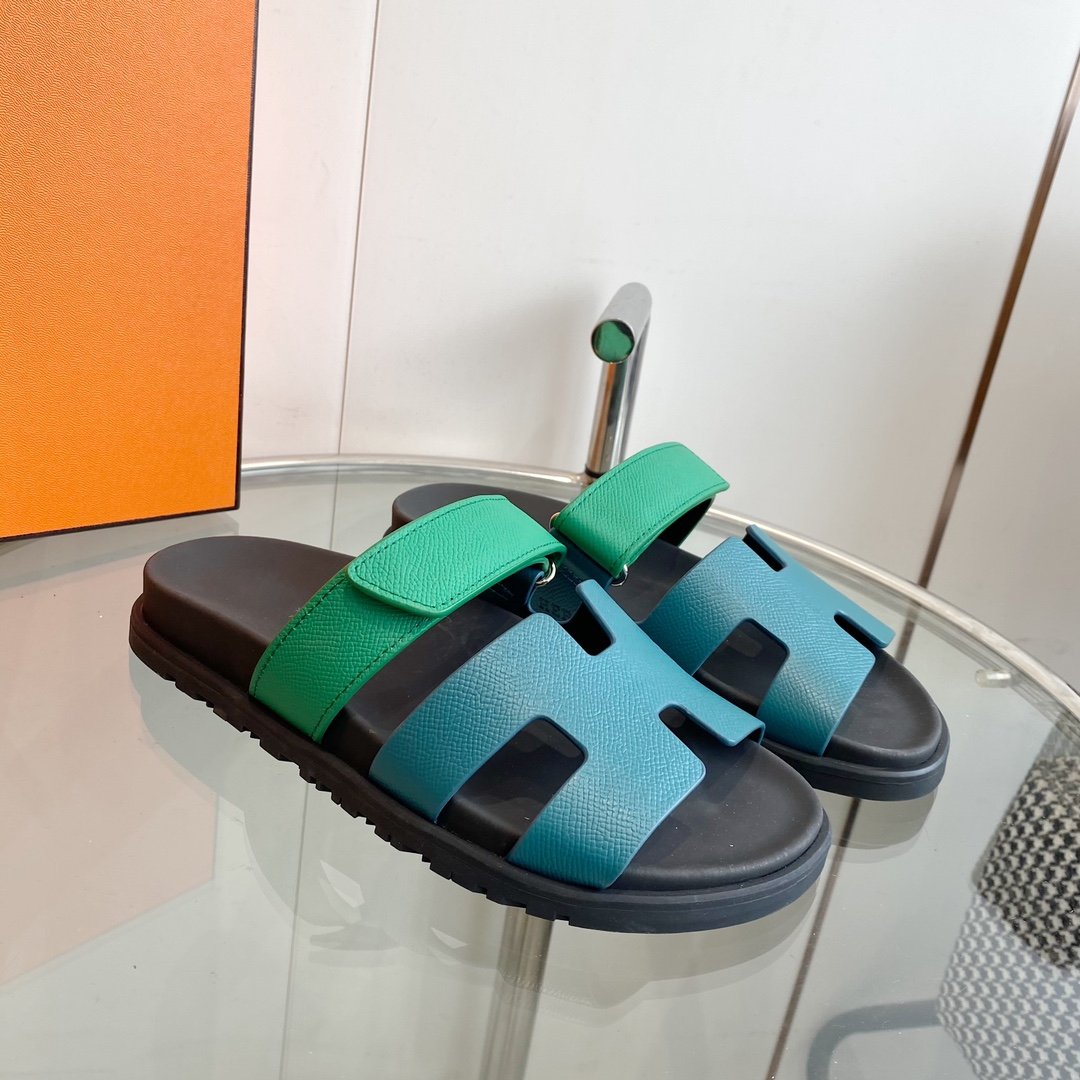 Chypre Sandal Tiffa with blue straps Leather - 35