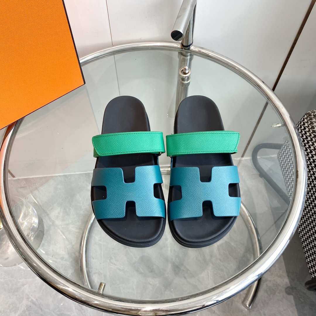 Chypre Sandal Tiffa with blue straps Leather - 35