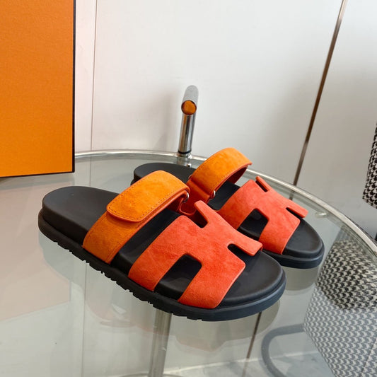 Chypre Sandal Suede Red Chapas / Orange - 35