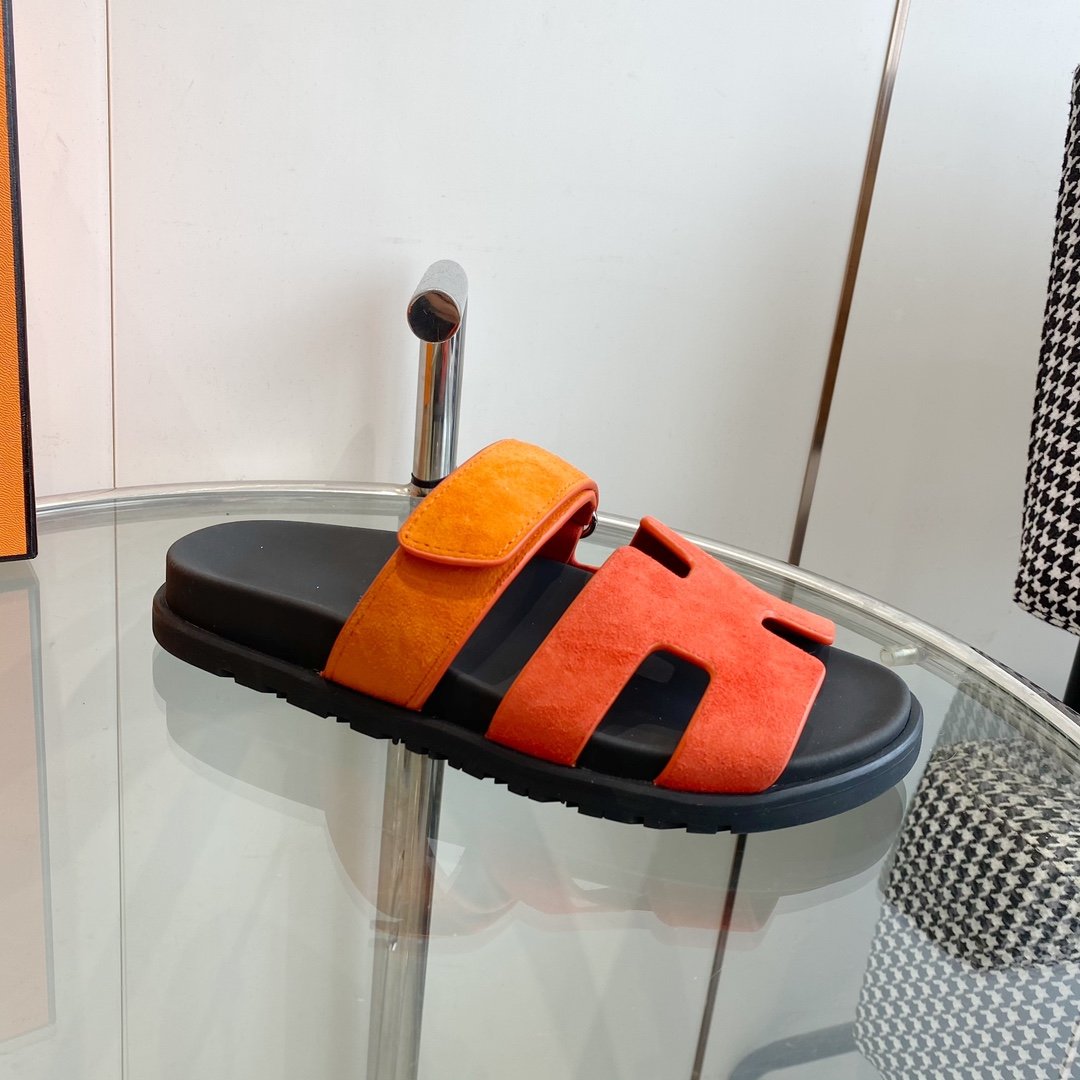 Chypre Sandal Suede Red Chapas / Orange - 35