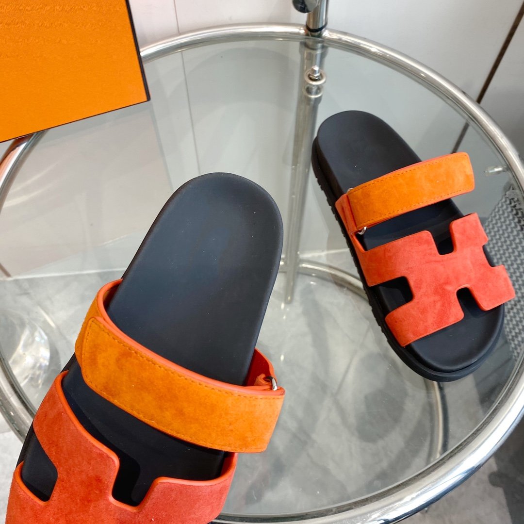 Chypre Sandal Suede Red Chapas / Orange - 35
