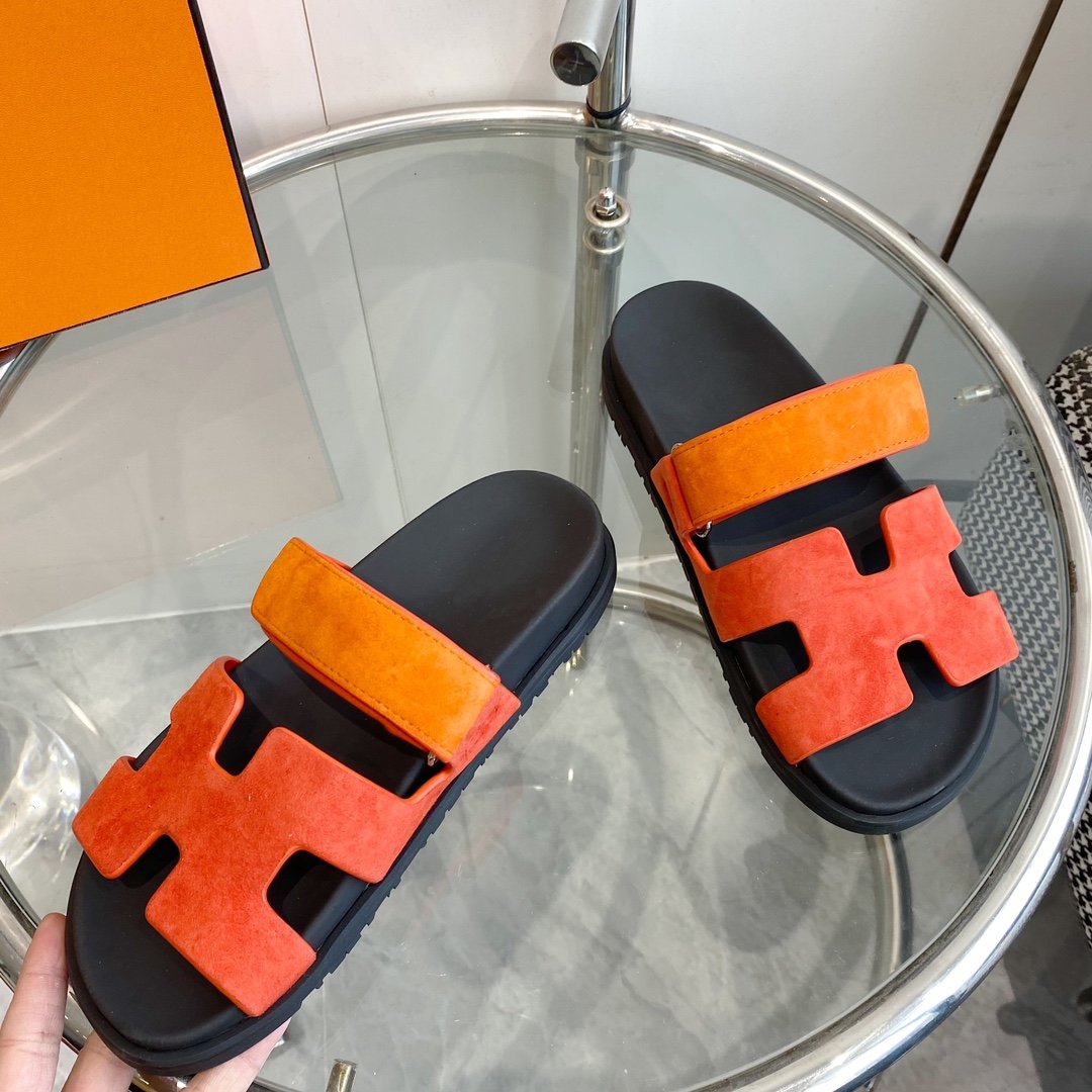 Chypre Sandal Suede Red Chapas / Orange - 35