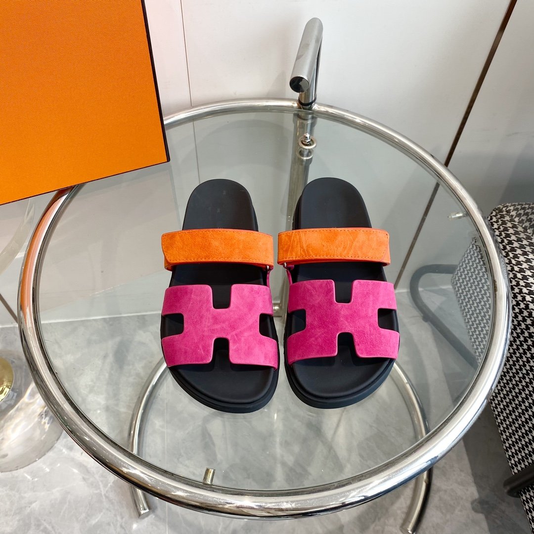 Chypre Sandal Rose Chapas / Orange Suede - 35