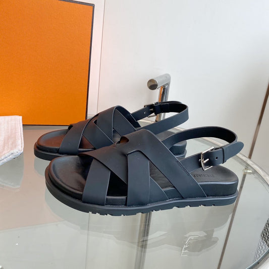 Босоніжки Genius Slingback з чорної телячої шкіри - 35