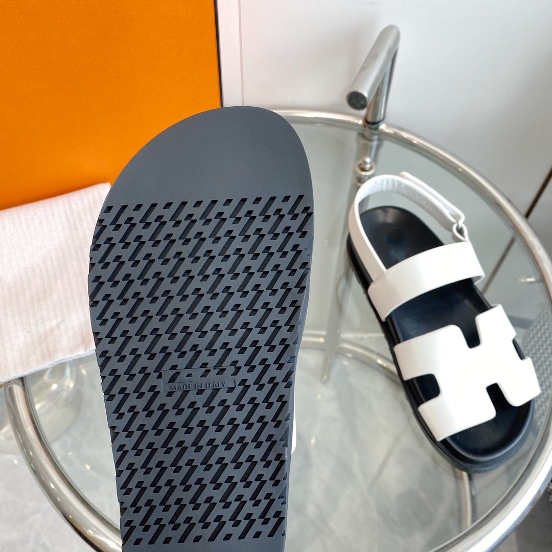Genius Sandal White Leather - 35