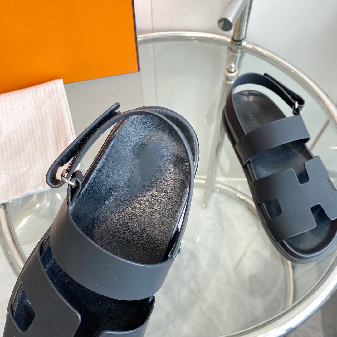 Genius Sandal Black Leather - 35