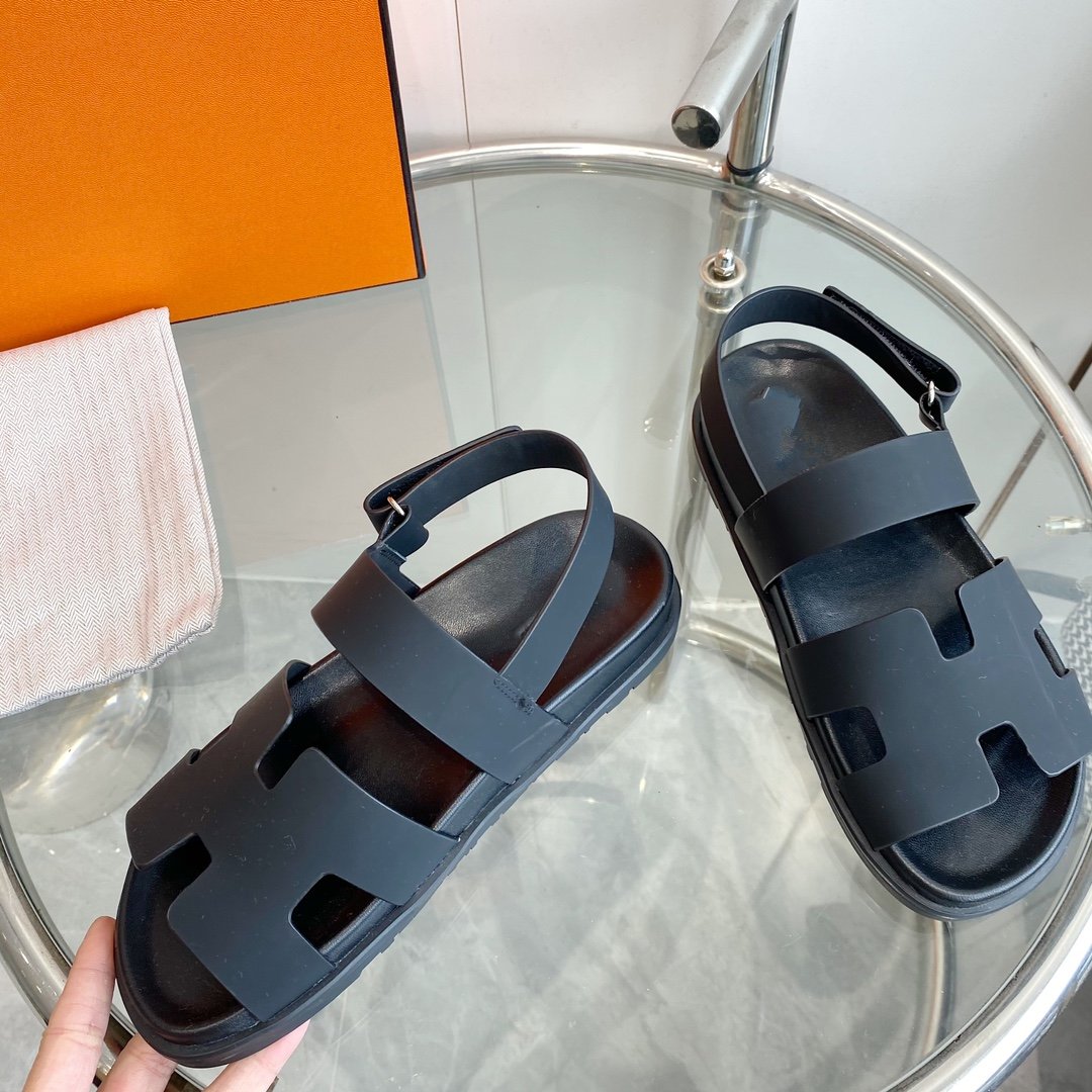 Genius Sandal Black Leather - 35