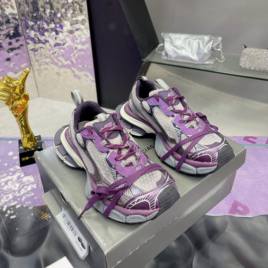 3XL SNEAKER IN PURPLE MIX GRAY MESH AND POLYURETHANE - 35