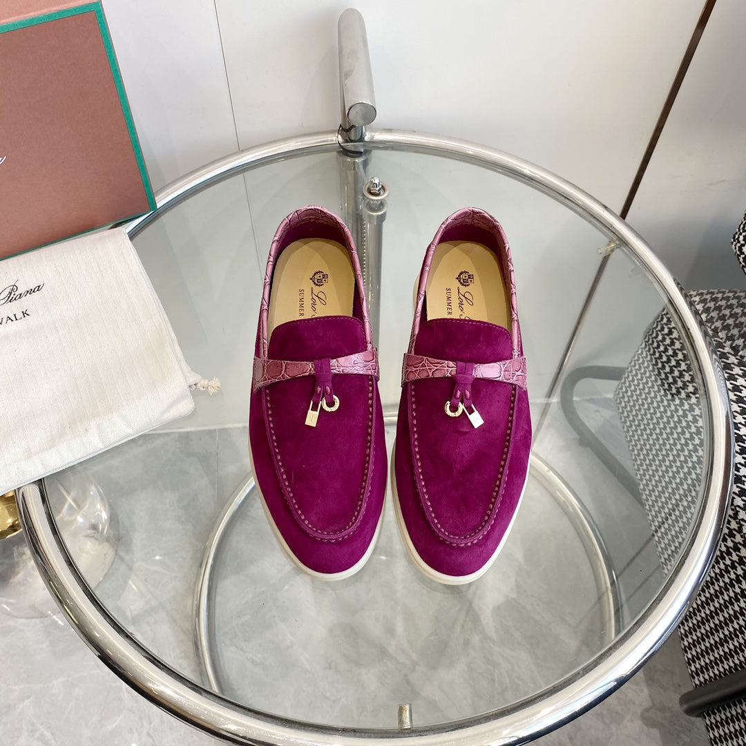 LP SUMMER CHARMS WALK LOAFERS VIOLET SUEDE - 35