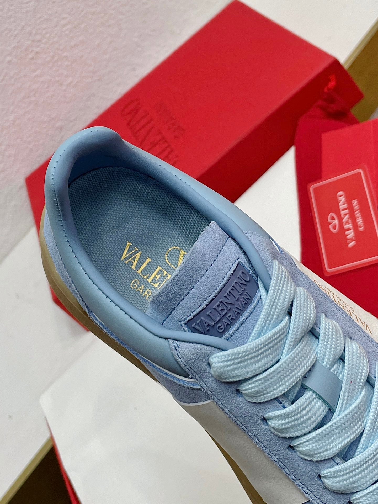 UPVILLAGE LOW TOP SNEAKER IN ELECTRIC BLUE SUEDE - 35